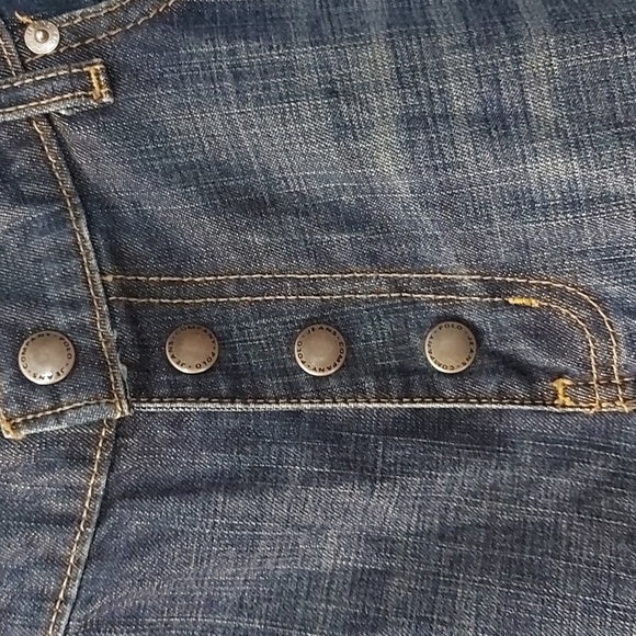 Vintage Polo Ralph Lauren Snap Front Jeans with Leg Slit.  Size 10. - Picture 4 of 8